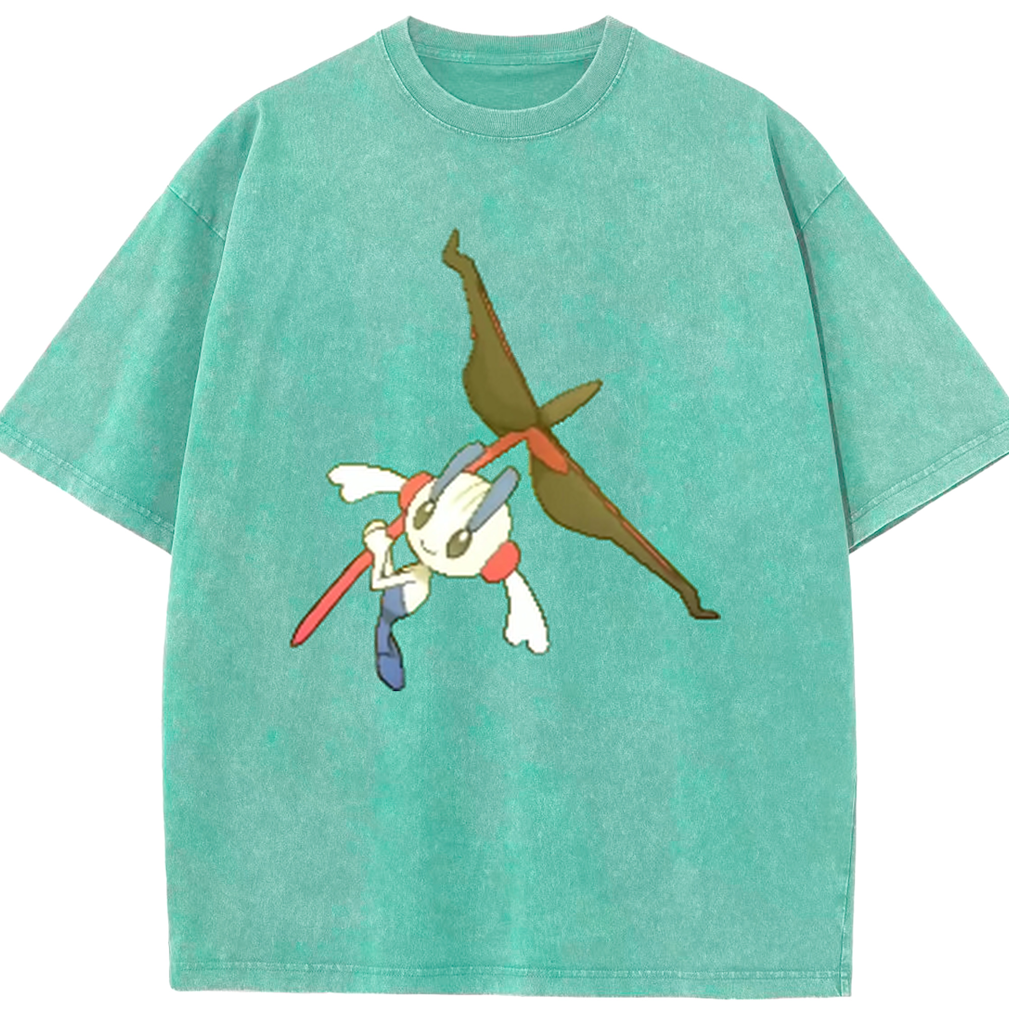 （画像用） ポケットモンスター Pokémon 綿100% ヴィンテージ風 半袖Tシャツ（フロントプリント）